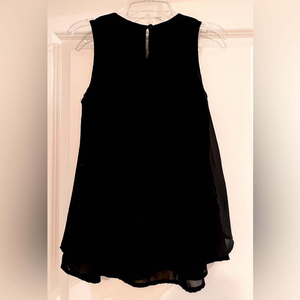 Japna sleeveless black tiered top, worn maybe 5 times